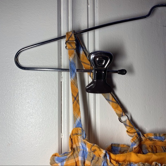 F21 Plaid Frill Tube Top Tank in S - Picture 3 of 6